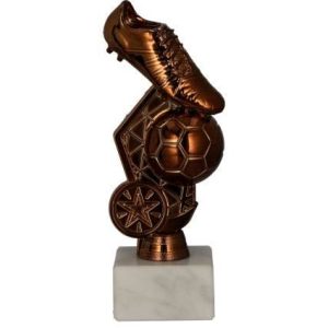 STATUETTE FOOTBALL BOOT WITH BALL - 17CM