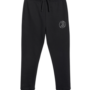 4F CAS M1258 BLACK- CHILDREN'S TRACKSUIT BOTTOMS